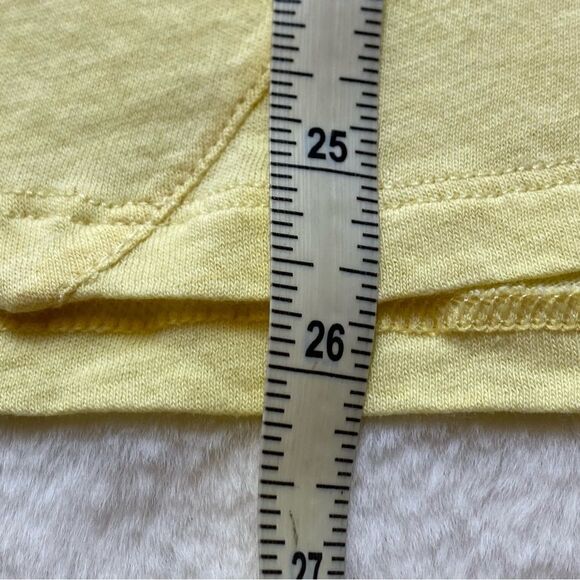 Qor Yellow Cotton Cashmere Blend Racer Back Tank Size Medium - Picture 8 of 8